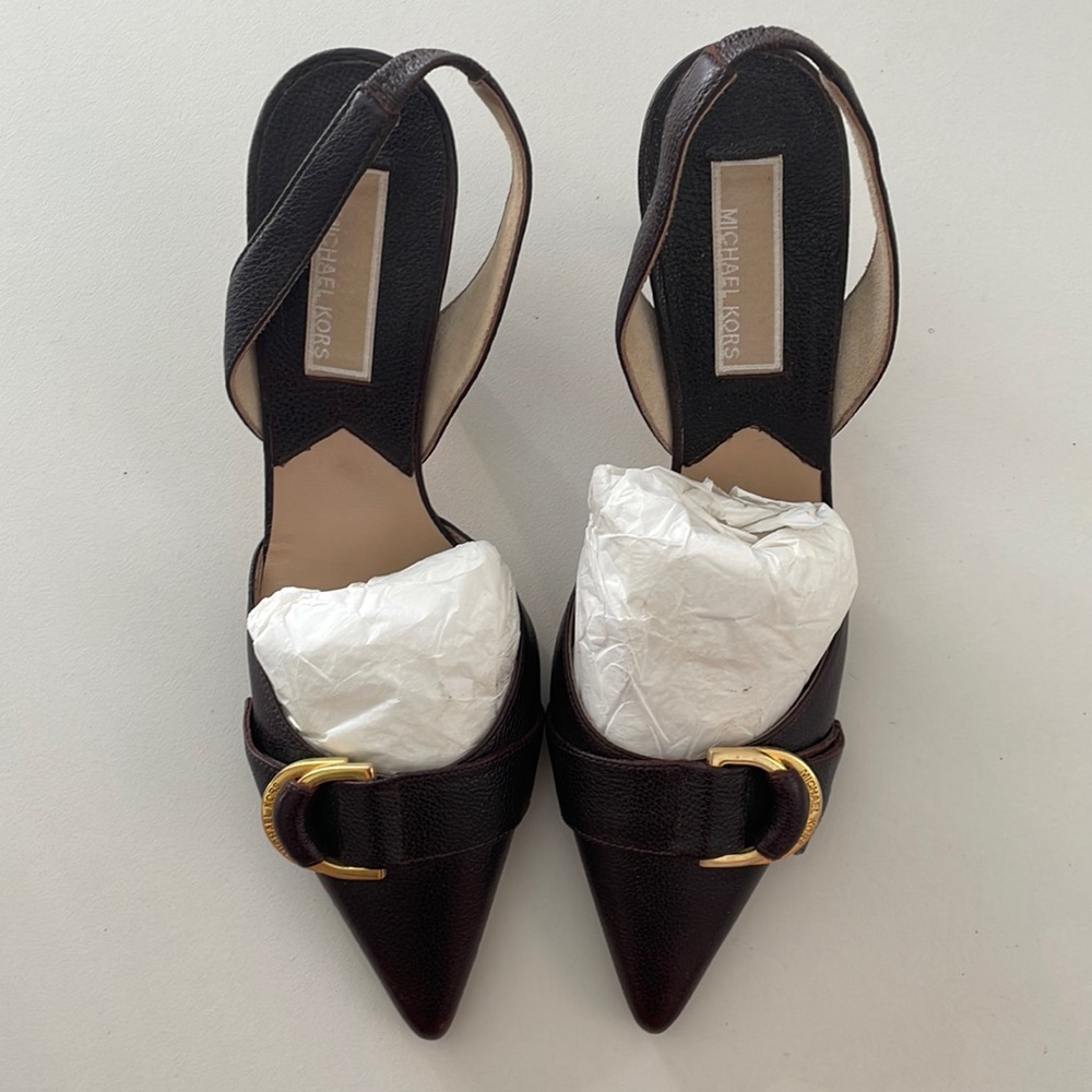 Michael Kors low-heel sling backs